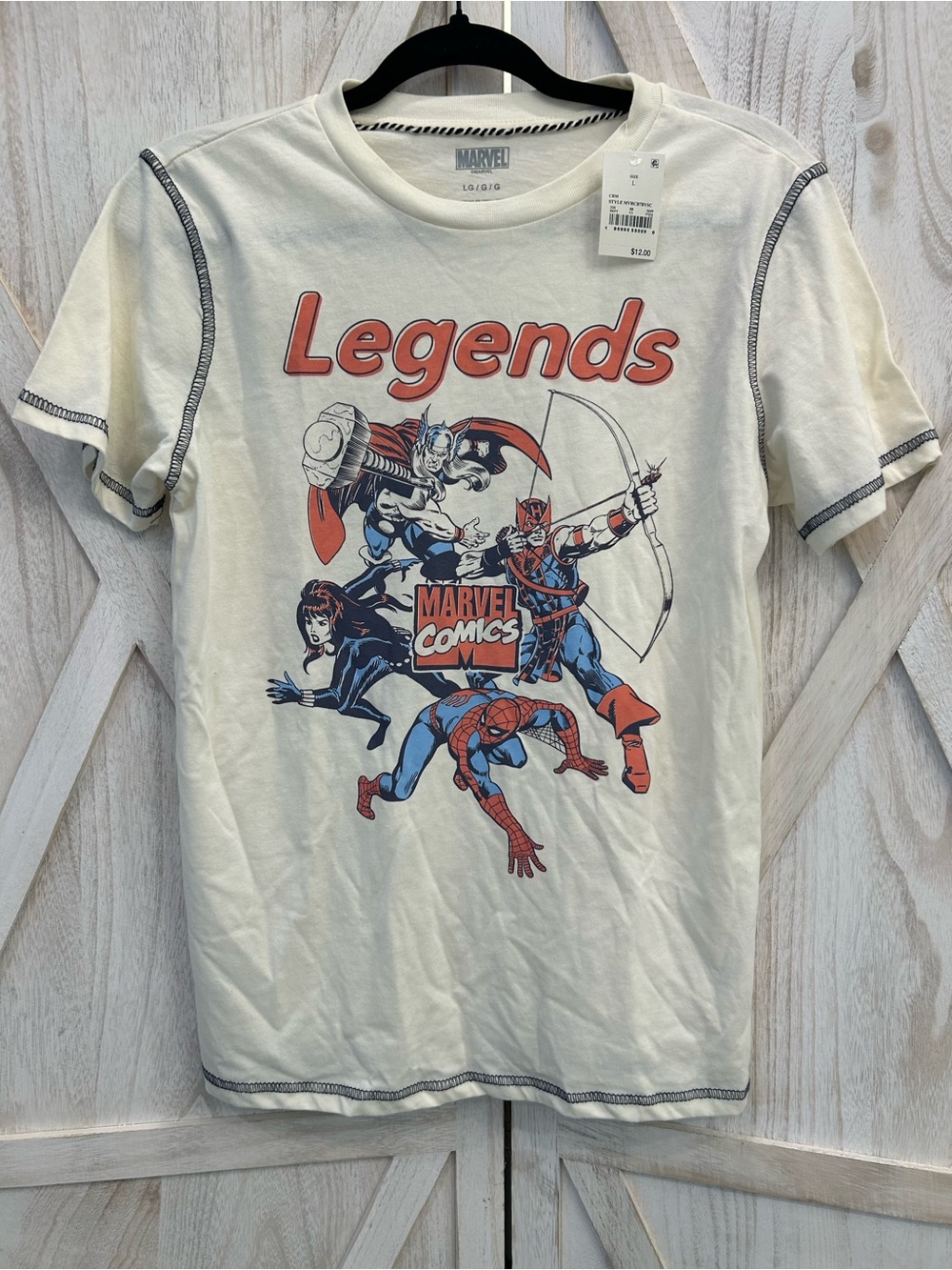 Marvel Retro Comic Book Graphic Tee Ladies Large NWT